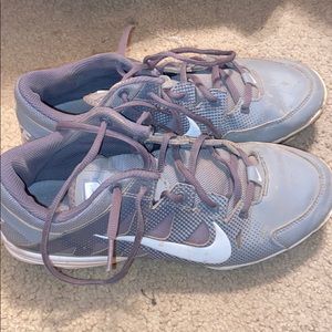 Grey Nike cleats